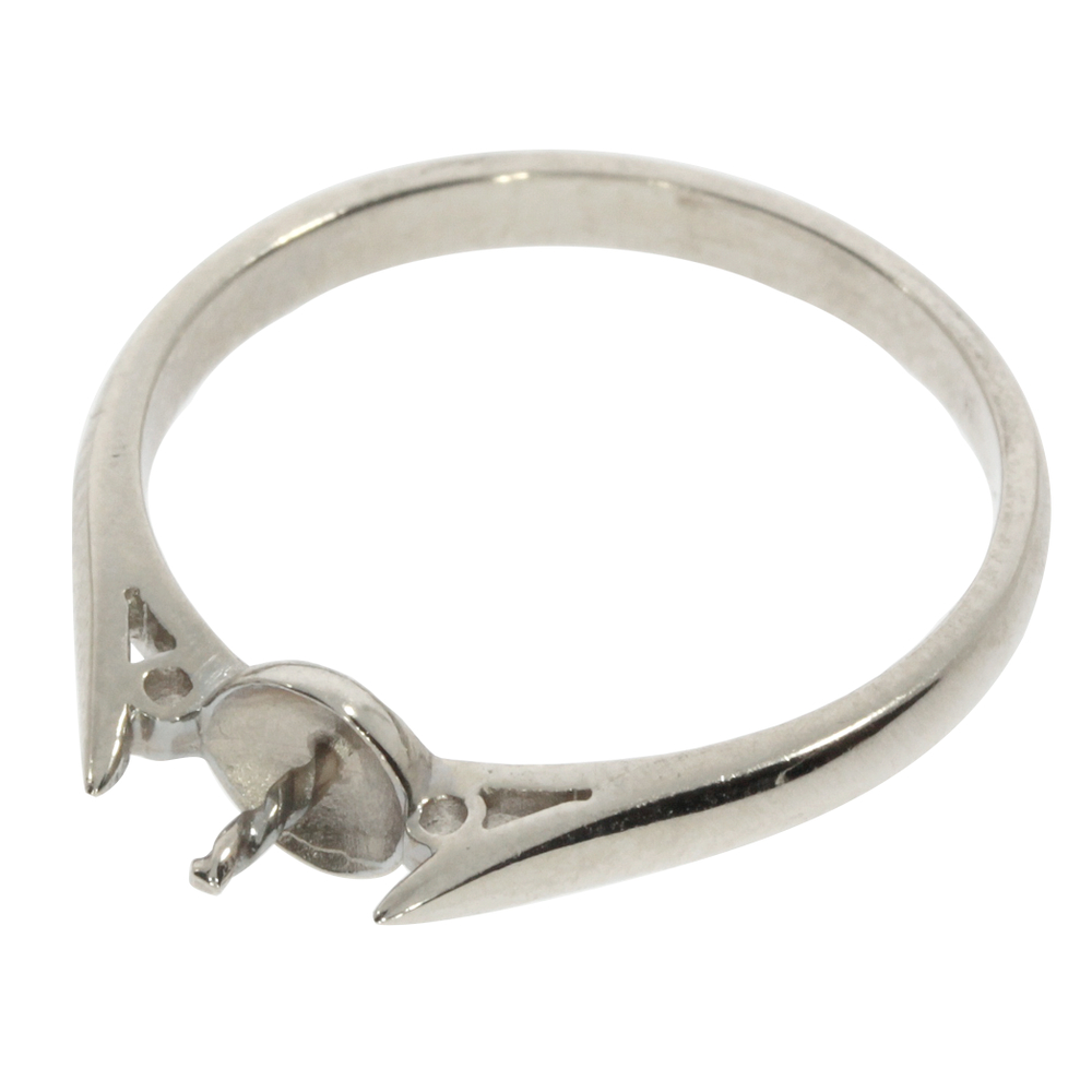 Ringskinne med stift 585/- hvidguld 