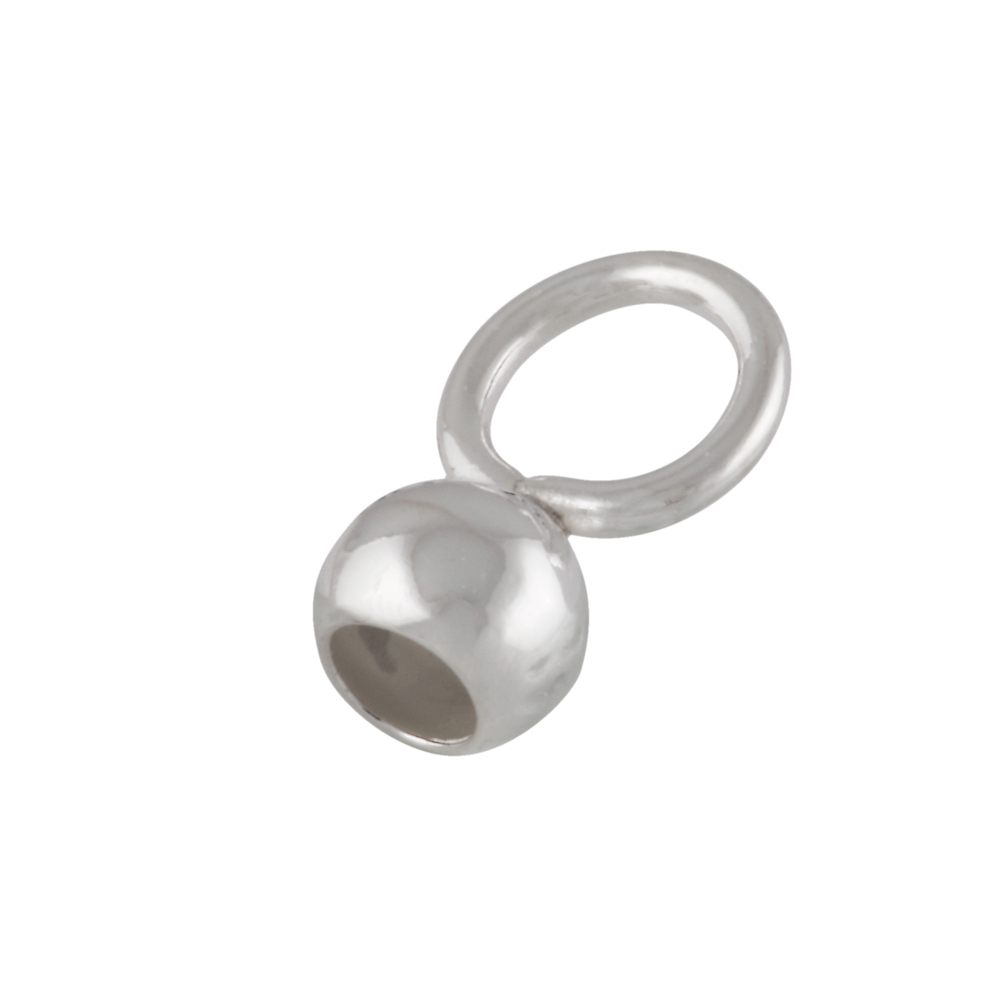 Capsule with a large closed jump ring 925/- 