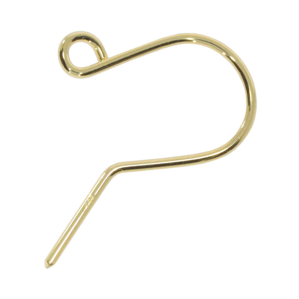 Ear hook 585/- with open jump ring 