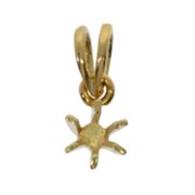 Pendant with 6 prongs 585/- yellow gold