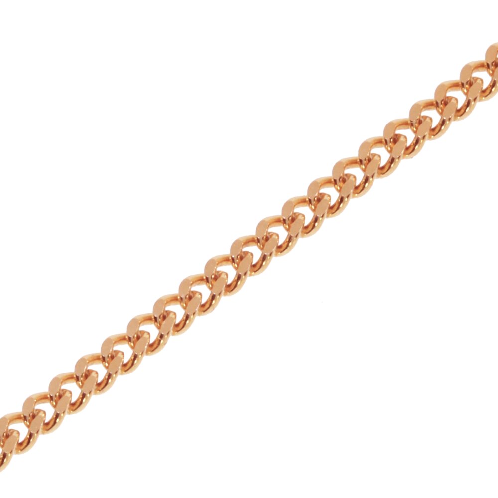 Curb diamond cut 750/- rose gold 