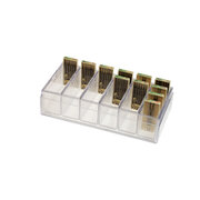 Storage box for cutters, clear plastic