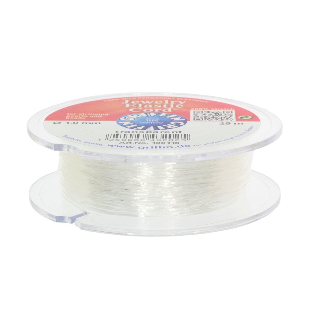 Jewellery elastic cord, transparent 