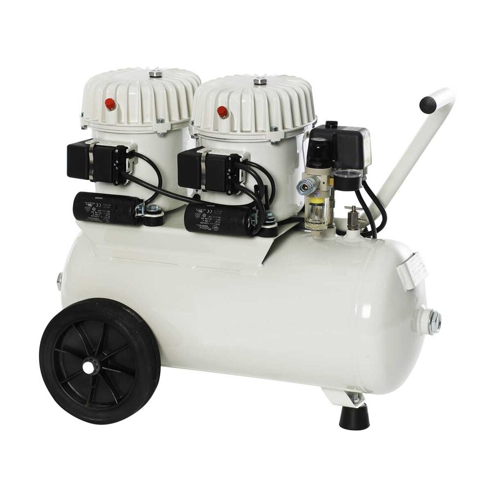 Compressor with 2 motors, 24 litre (8 bar) 