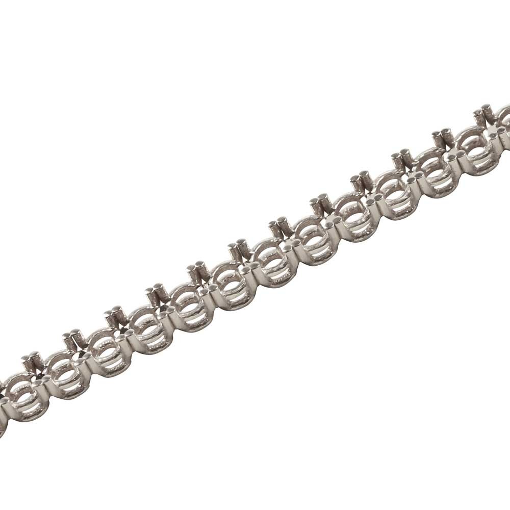 Tennis bracelet 750/- white gold 