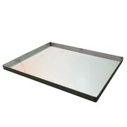 Metal tray for burnout furnace