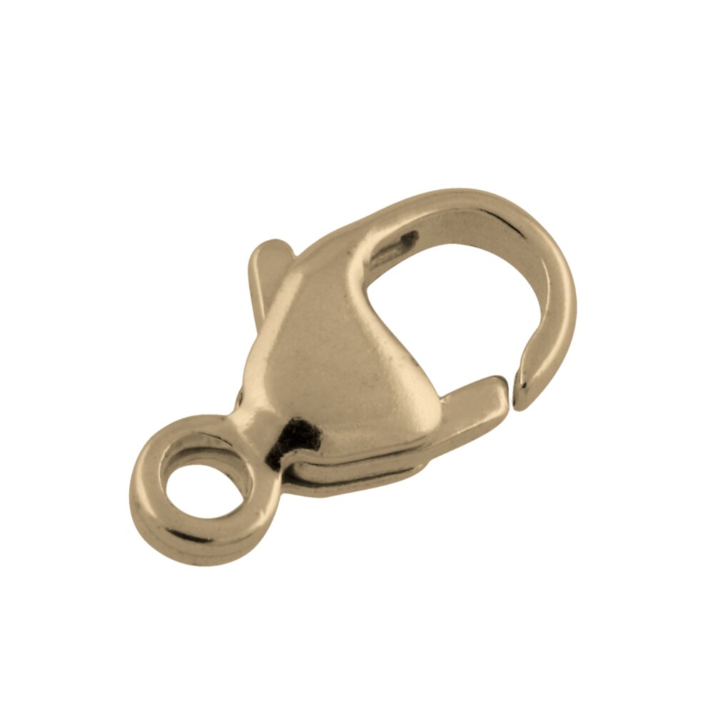 Carabine trigger clasp 925/- gold-plated 