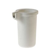 Ceramic crucible for platinum and steel, MC100V