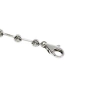 Bracelet with 20 brilliants 750/- white gold