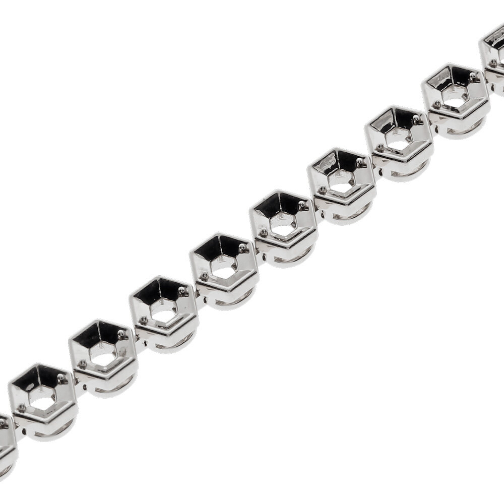 Bracelet for 38 brilliants 750/- white gold 