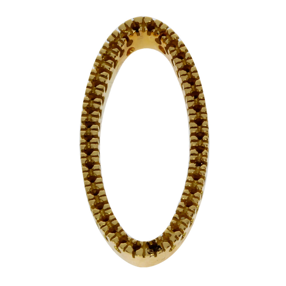 Oval pendant 750/- yellow gold 