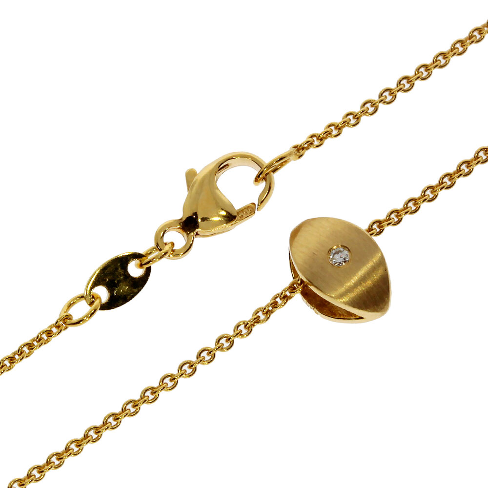 Necklace trace with pendant 585/- yellow gold 