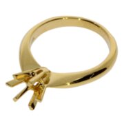 Ring with 6 prongs 750/- yellow gold