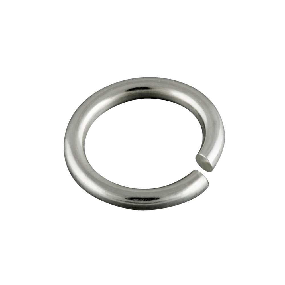 Round jump ring 585/- white gold 