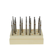 Round cutter set, carbide, Busch (19 pcs.)