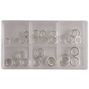 Assorted round jump rings 925/-