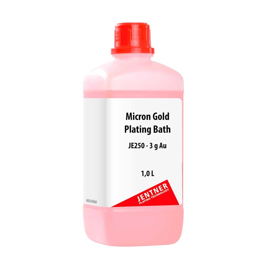 Gold plating bath JE250 (Micron), Jentner 