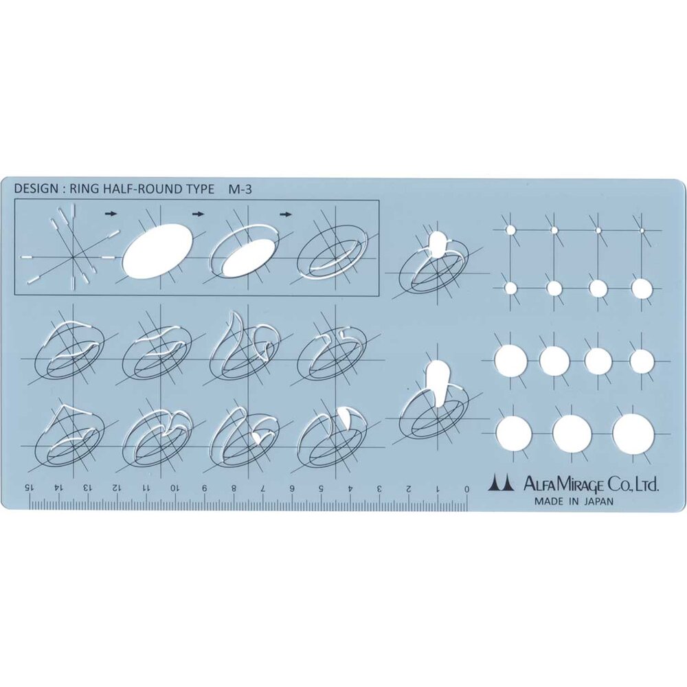 Design template No. 3, ring half-round 