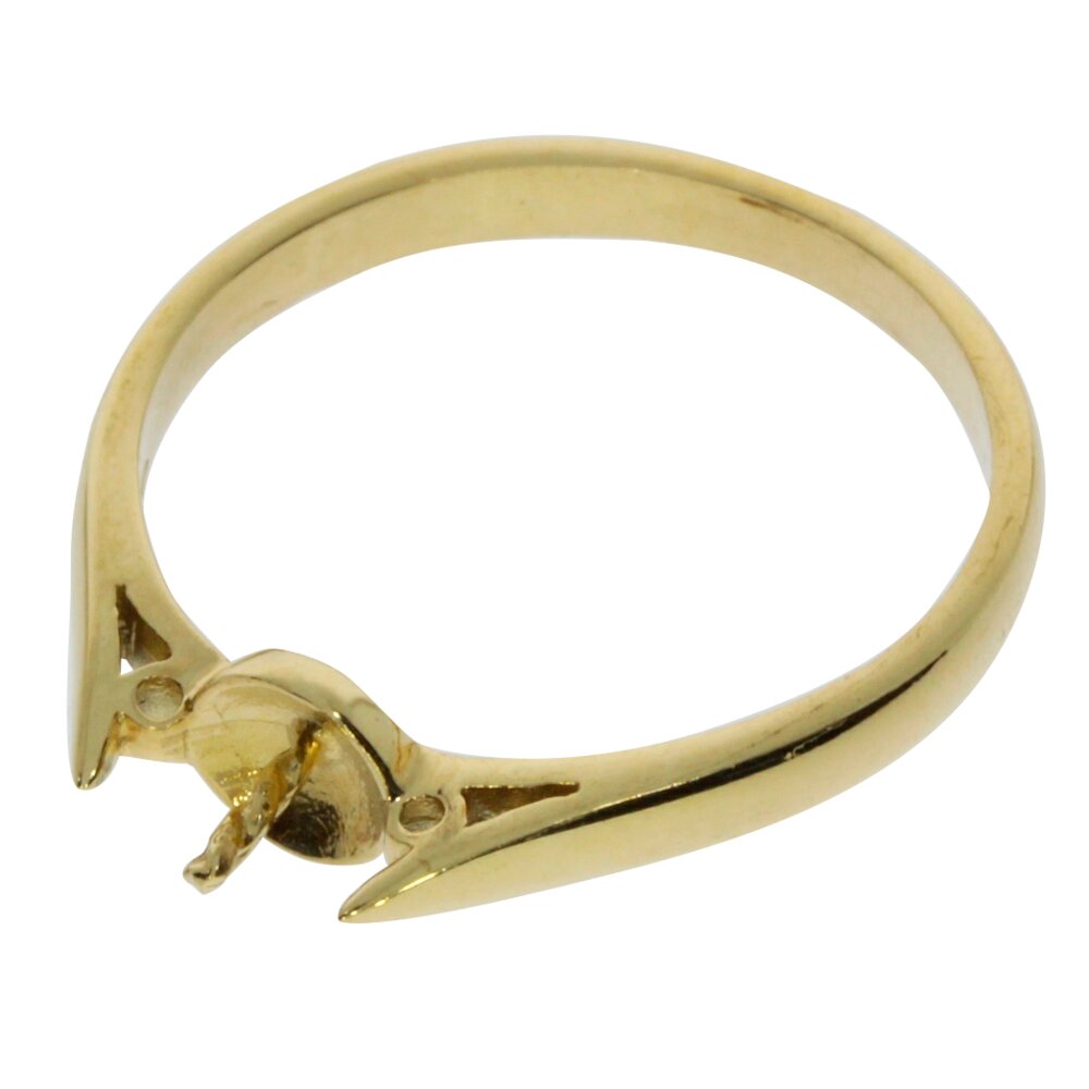 Ring with pin 585/- yellow gold 