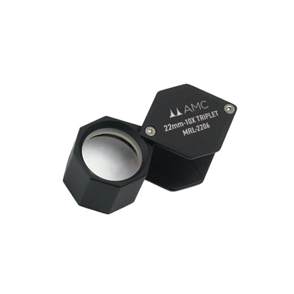 Triplet loupe 10X – 22 mm, matt black 