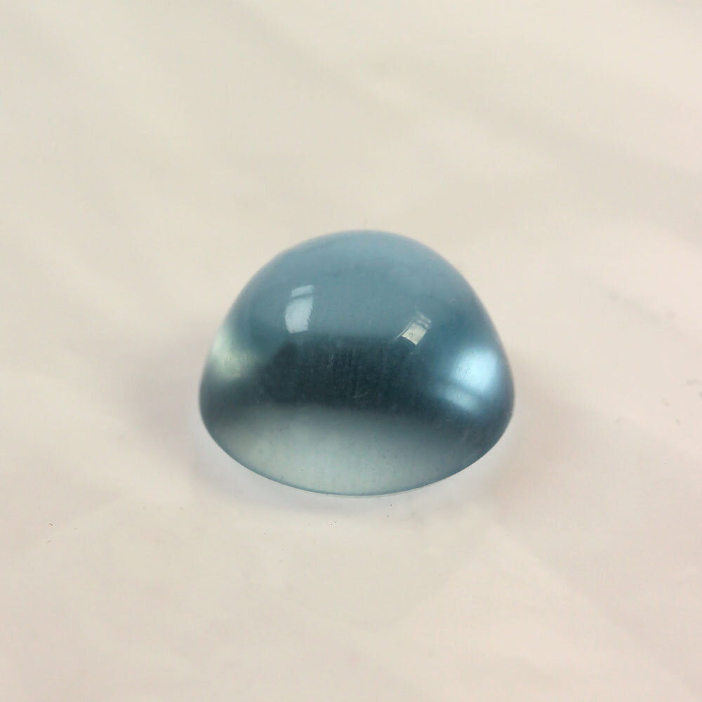 Akvamarin rund cabochon