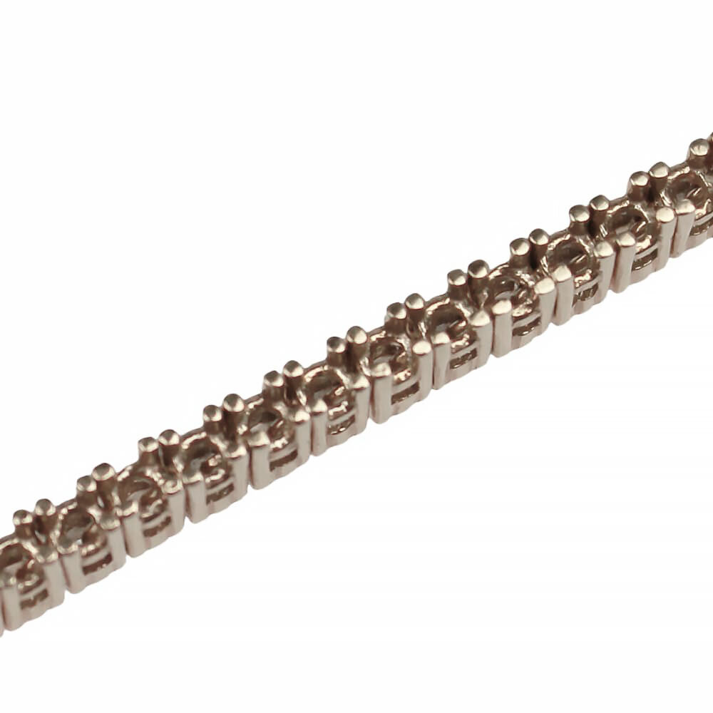 Tennis bracelet for 74 stones 750/- white gold 