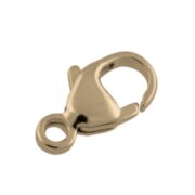 Carabine trigger clasp 925/- gold-plated