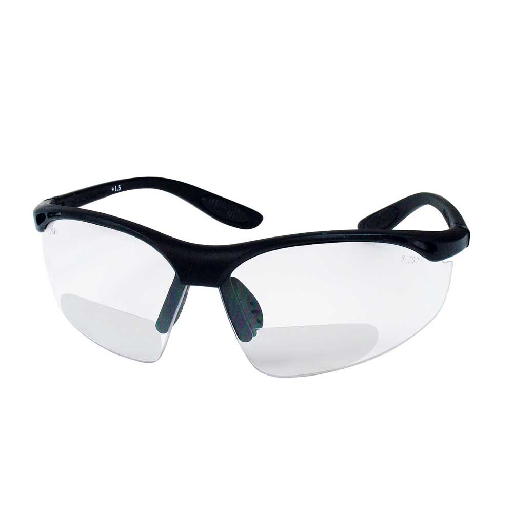 Safety glasses with optical inserts 