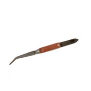 Soldering tweezer, curved, 125 mm