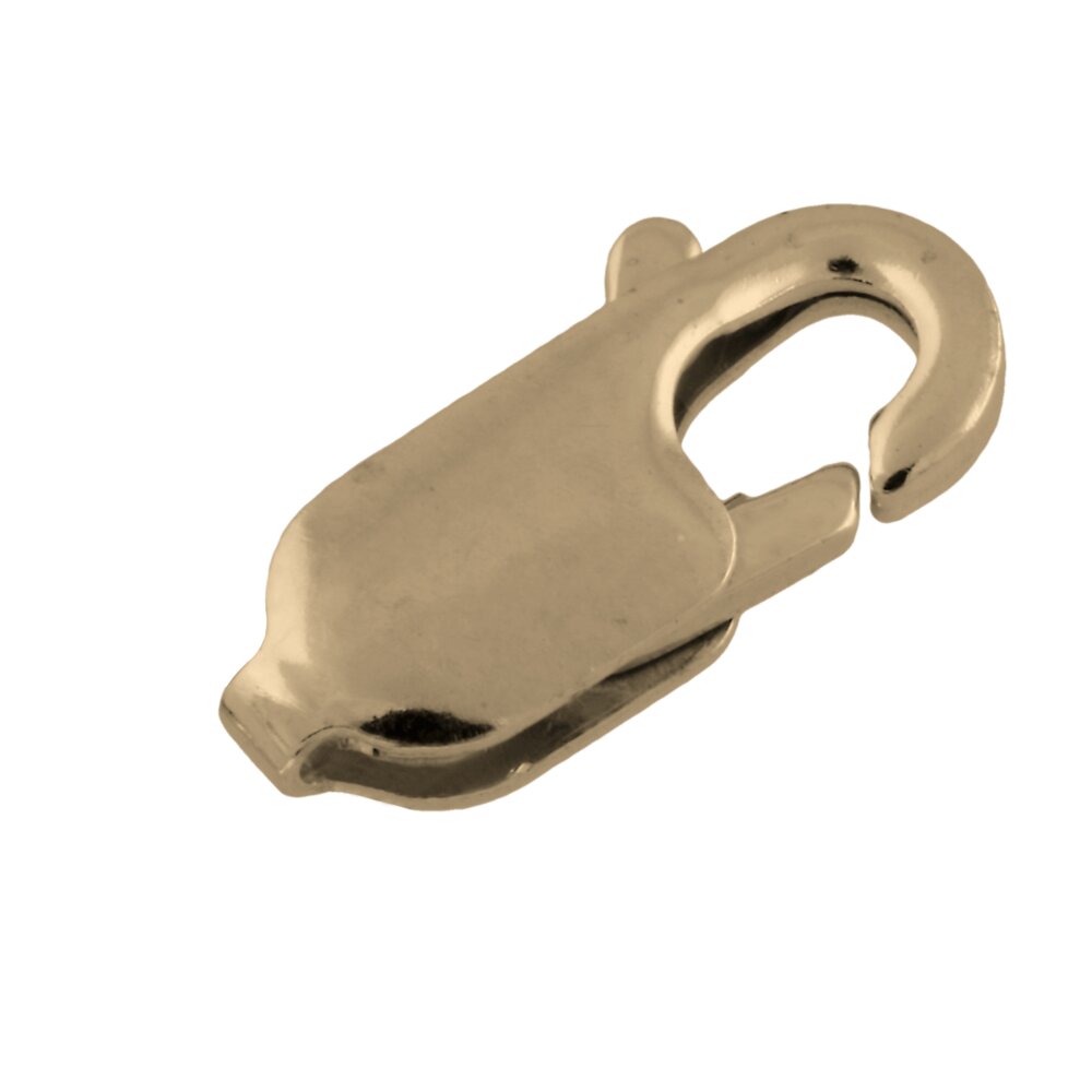 Oval carabine trigger clasp 585/- yellow gold 