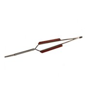 Soldering tweezer, curved, 125 mm