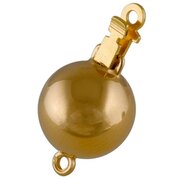 Polished ball clasp 925/- gold-plated