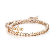 Tennis bracelet 750/- rose gold