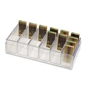 Storage box for cutters, clear plastic