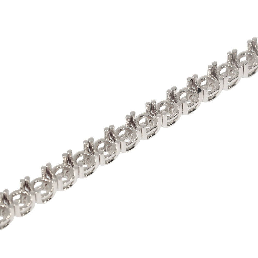 Tennis bracelet for 36 stones 750/- white gold 