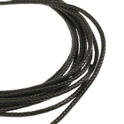 Woven rubber by meter, black, 4.00 mm