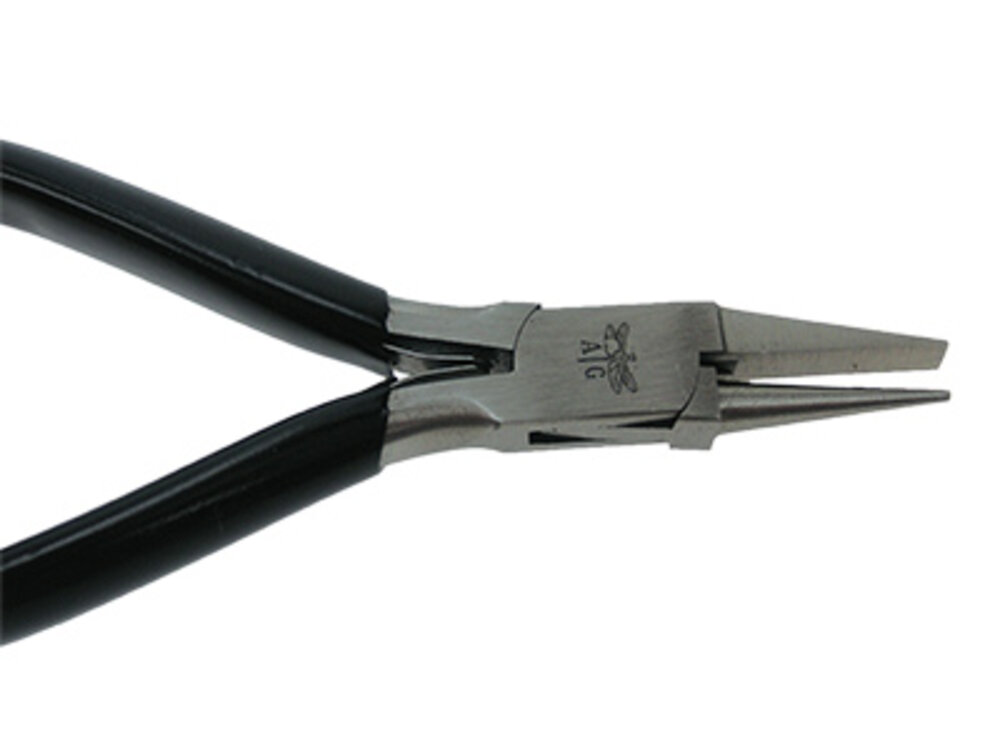 Bending plier with spring, flat/round 