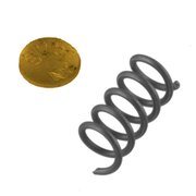 Stainless steel spring with cover plate for lock cylinder, 18K Gold