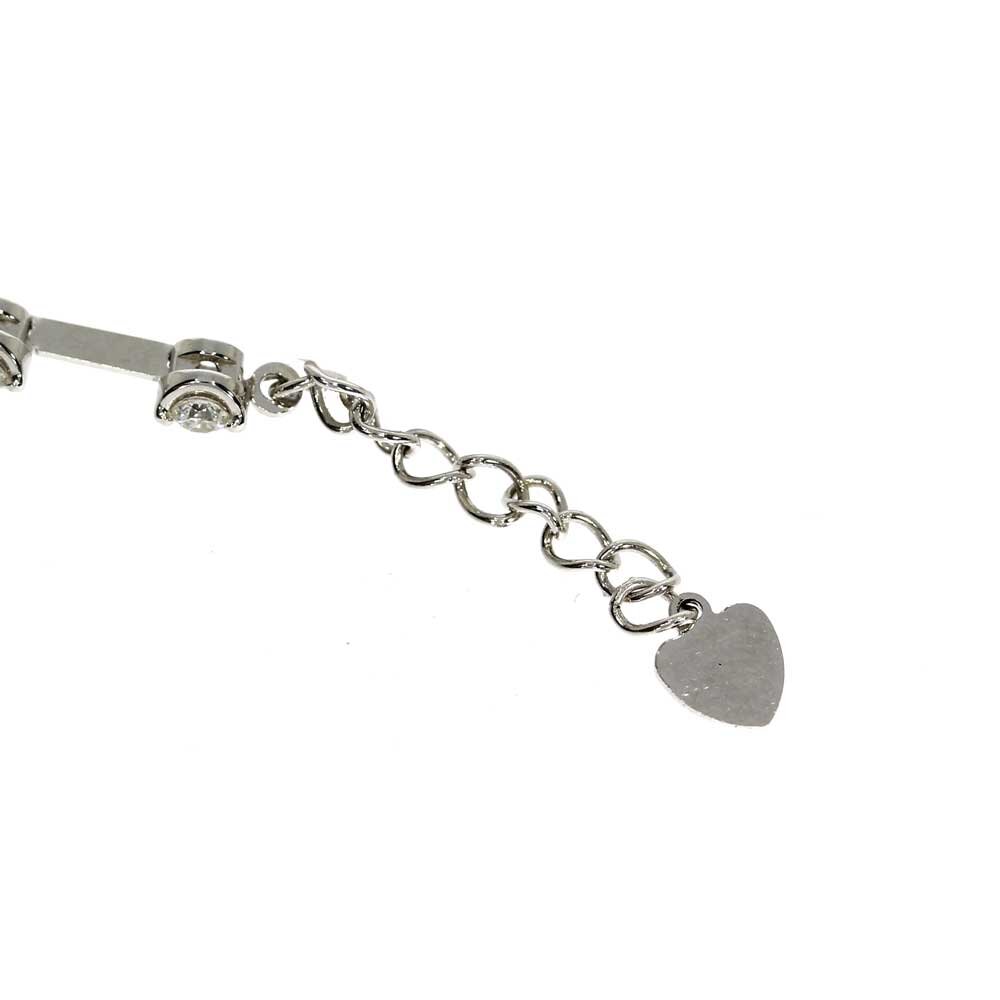 Bracelet with 20 brilliants 750/- white gold 