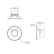 Round nozzle for BVX flexible arm system, ø 119 mm