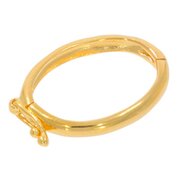 Oval-shaped shortener 925/- gold-plated, 22.00 x 17.00 mm