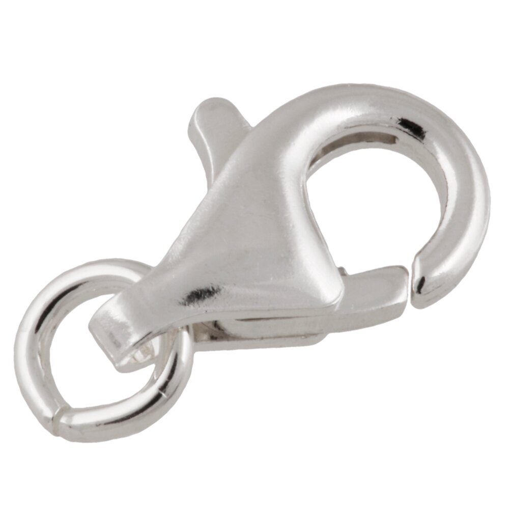 Carabine trigger clasp with jump ring 925/- 