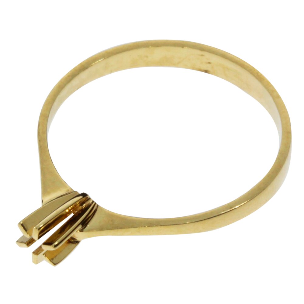 Ring with 6 prongs 585/- yellow gold 