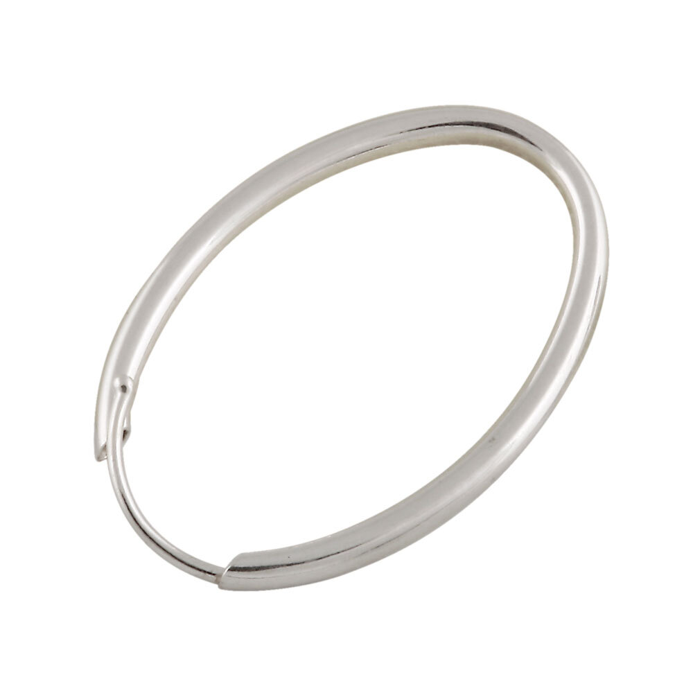 Oval-shaped hoop 925/- 