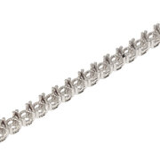 Tennis bracelet for 36 stones 750/- white gold