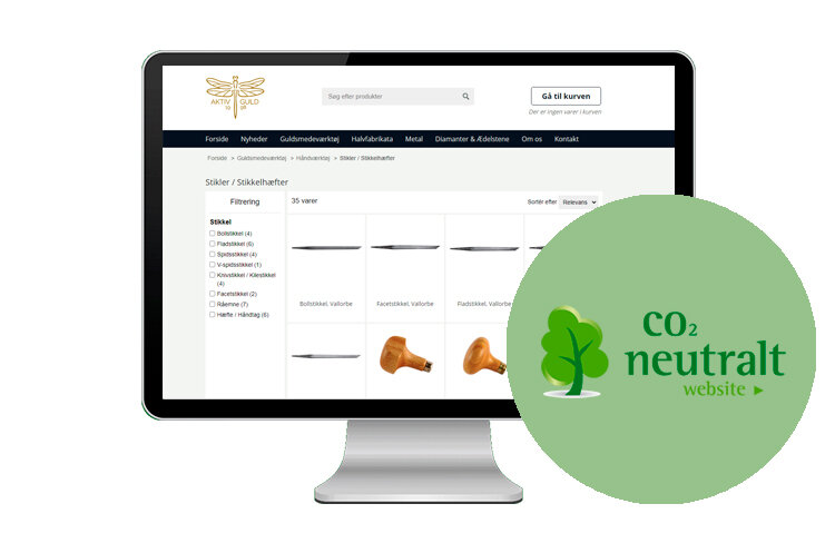 CO2-neutraliserad webbplats