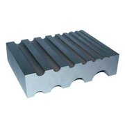 Steel bench block 12 half round slots