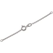 Safety chain with spring ring 925/-