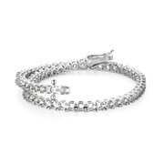 Tennis bracelet 750/- white gold