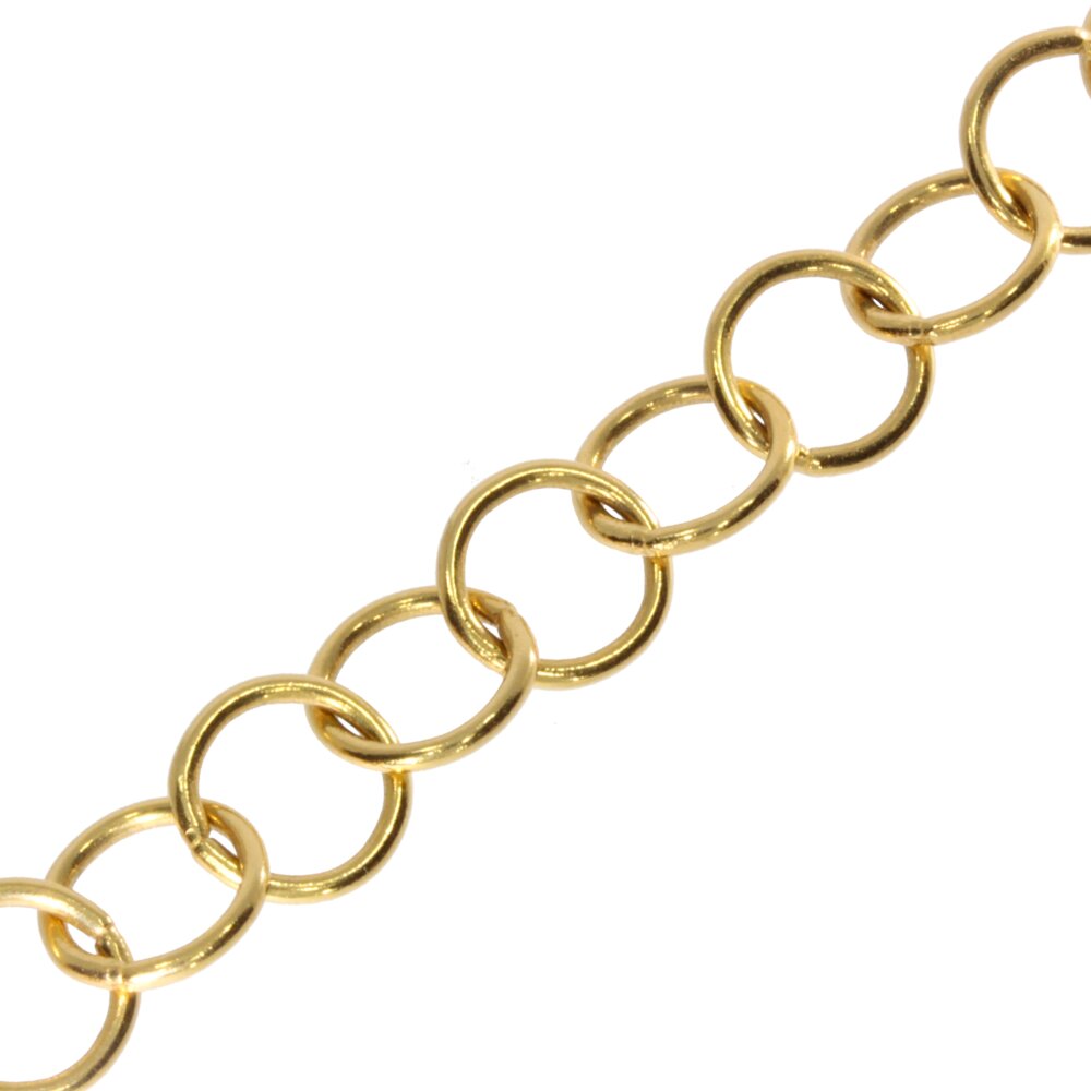 Ring chain 750/- yellow gold 